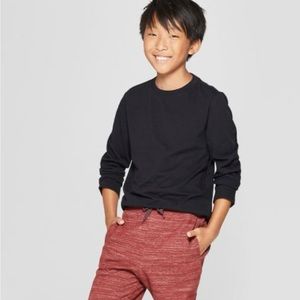 Children’s Place Boys Solid Black T-Shirt